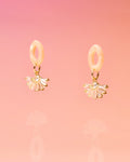 Tiny and Dainty Post Earrings Blush